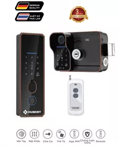 Khóa cửa cổng điện tử Hubert HB CC79 Black chống nước 