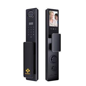 Khóa cửa vân tay Hubert HB CGI5 EU Black Face ID, App wifi