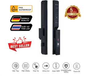 Khóa vân tay cửa nhôm Hubert HB CNI6 EU App wifi, Face ID