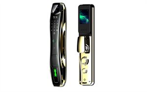 Khóa cửa vân tay Hubert HB CG86 Gold Face ID, App wifi