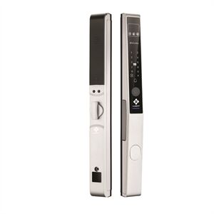 Khóa cửa nhôm Hubert HB CN82F Silver Luxury App wifi, Face ID