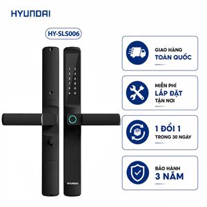 Khoá cửa nhôm thông minh Hyundai HY-SLS006 Black App wifi 