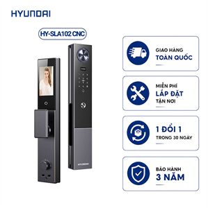 Khoá cửa nhận diện khuôn mặt Hyundai HY-SLA102 CNC Black