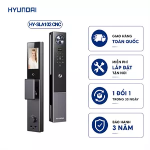 Khoá cửa nhận diện khuôn mặt Hyundai HY-SLA102 CNC Black