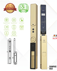 Khoá thông minh cửa nhôm KL-599 VF Champagne Gold App