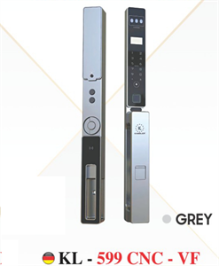 Khoá vân tay cửa nhôm KL-599 VF Grey App, Face ID