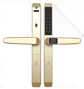 Khóa vân tay cửa nhôm Kassler KL 599TD Champagne Gold App TTLock