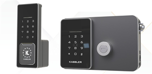 Khóa cửa cổng vân tay Kassler KL-579 CNC Silver Grey Remote, App wifi