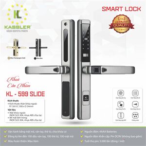 Khóa vân tay cửa nhôm Kassler KL599-Slide App Wifi