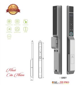 Khoá cửa nhôm thông minh KL-599 PRO Champagne Gold App