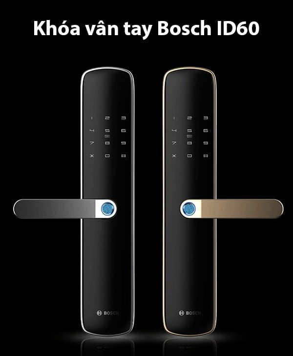 khóa cửa điện tử Bosch ID60bk màu xám