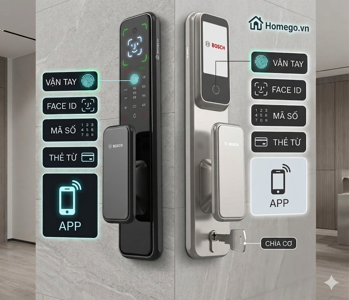 Top Khóa Cửa Vân Tay Bosch Đáng Mua Nhất 2026