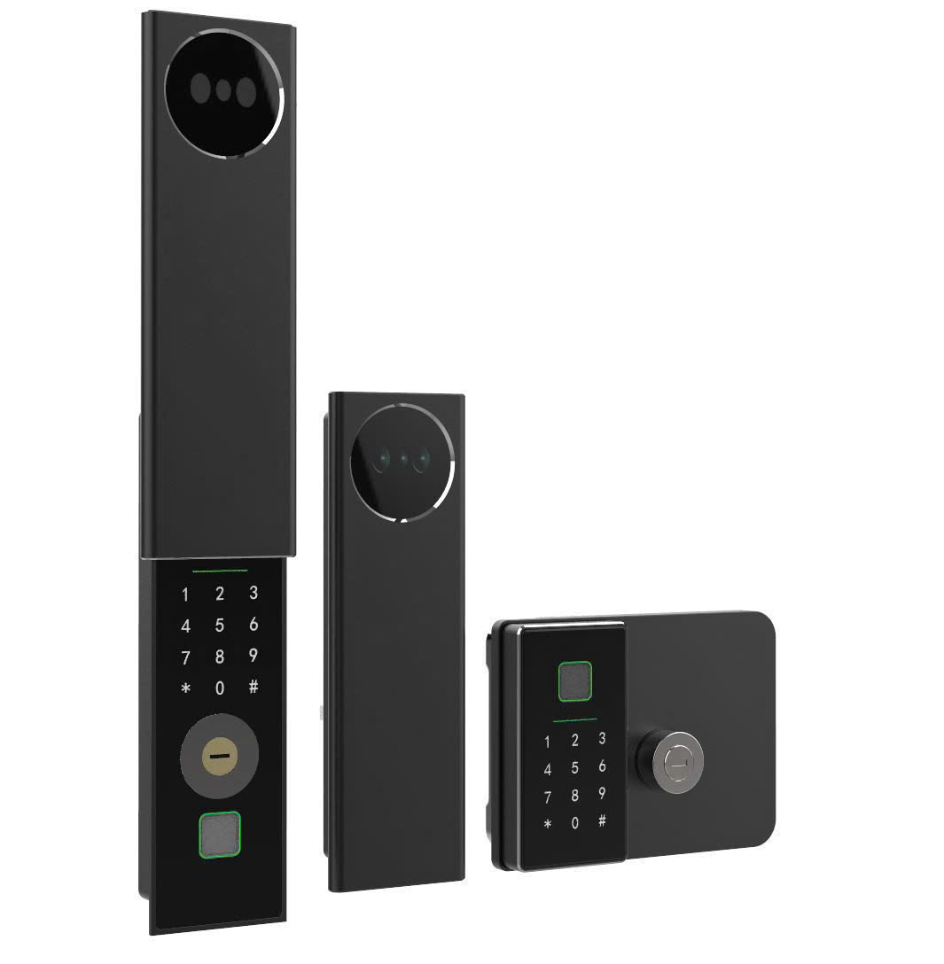 Khoá cửa cổng sắt Demax EL-C908 AC chống nước, Face ID, Remote App wifi - tiêu chuẩn Đức