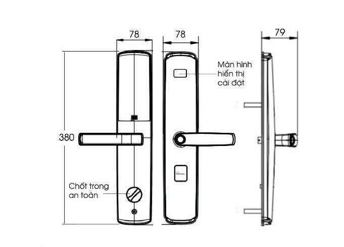 Kích thước khoá