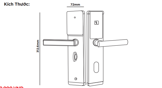 Thông số kỹ thuật của khóa thẻ từ HB KSCG77