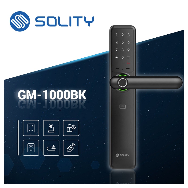 Khóa cửa thông minh Solity GM-1000BK