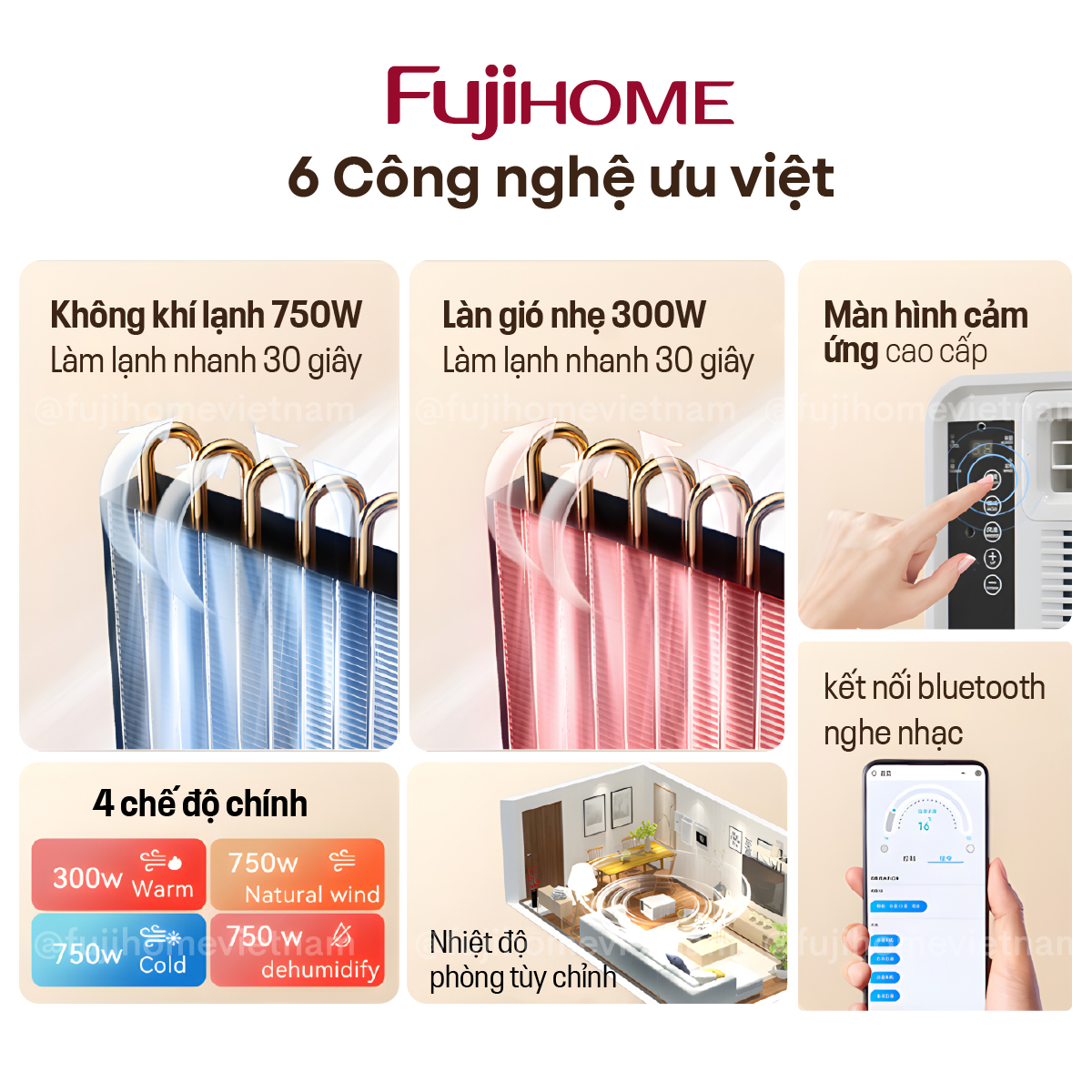 Máy điều hòa mini di động thông minh Fujihome PAC03
