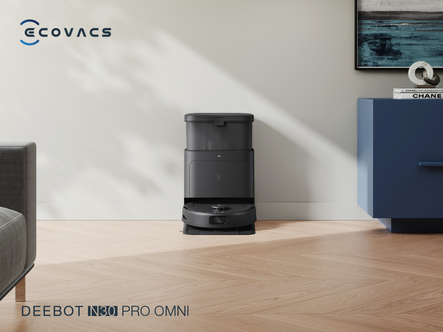 DEEBOT N30 Pro Omni Black Sự kết hợp giữa kỹ thuật tỉ mỉ và đơn giản tinh tế.