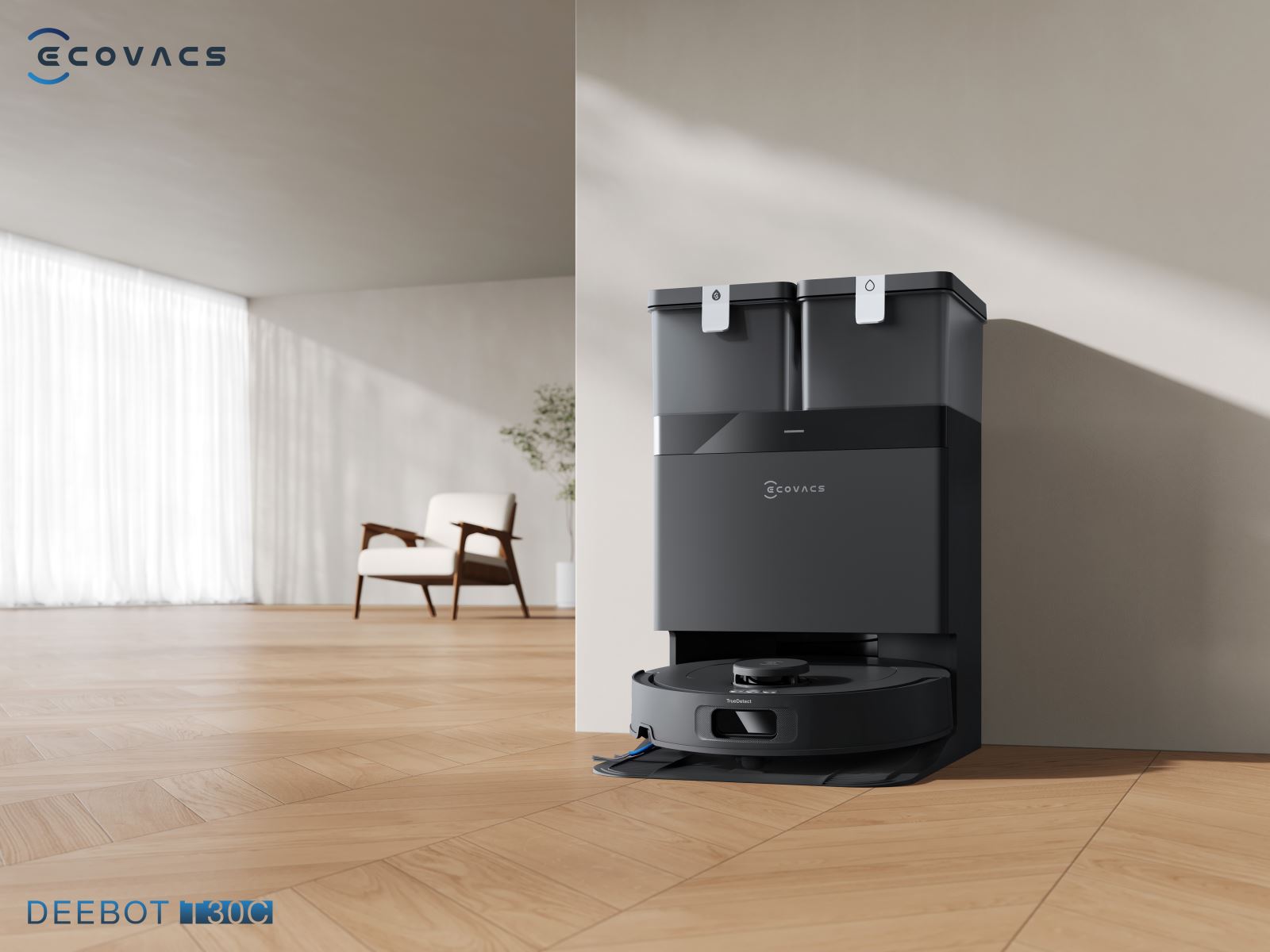 Ecovacs Deebot T30C black Sự kết hợp giữa kỹ thuật tỉ mỉ và đơn giản tinh tế.