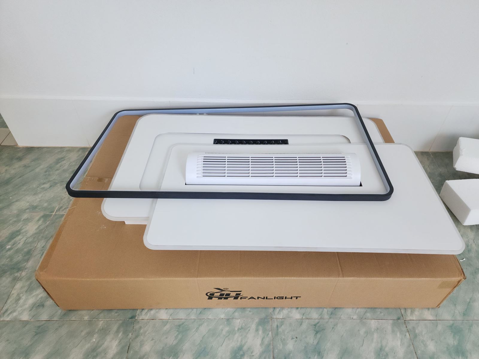 Đèn ốp quạt trang trí hình chữ nhật Fanlight FL OQ-N005