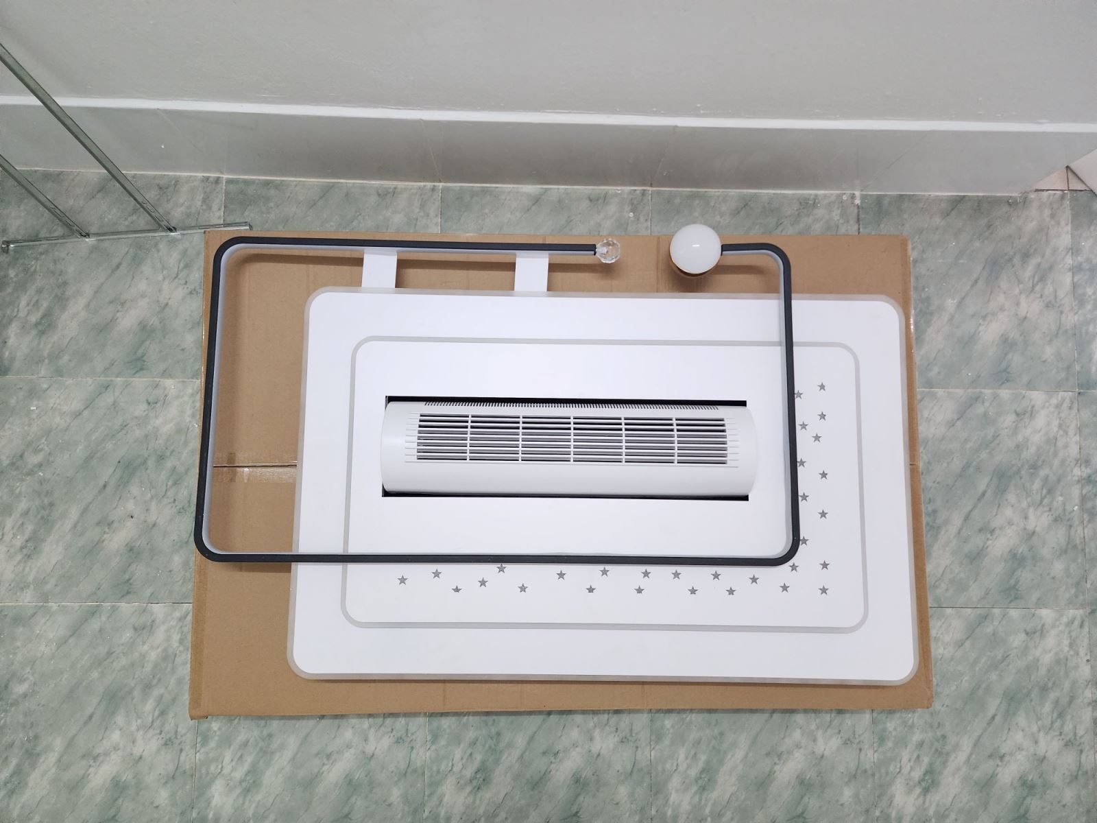 Đèn ốp quạt trang trí hình chữ nhật Fanlight FL OQ-N006