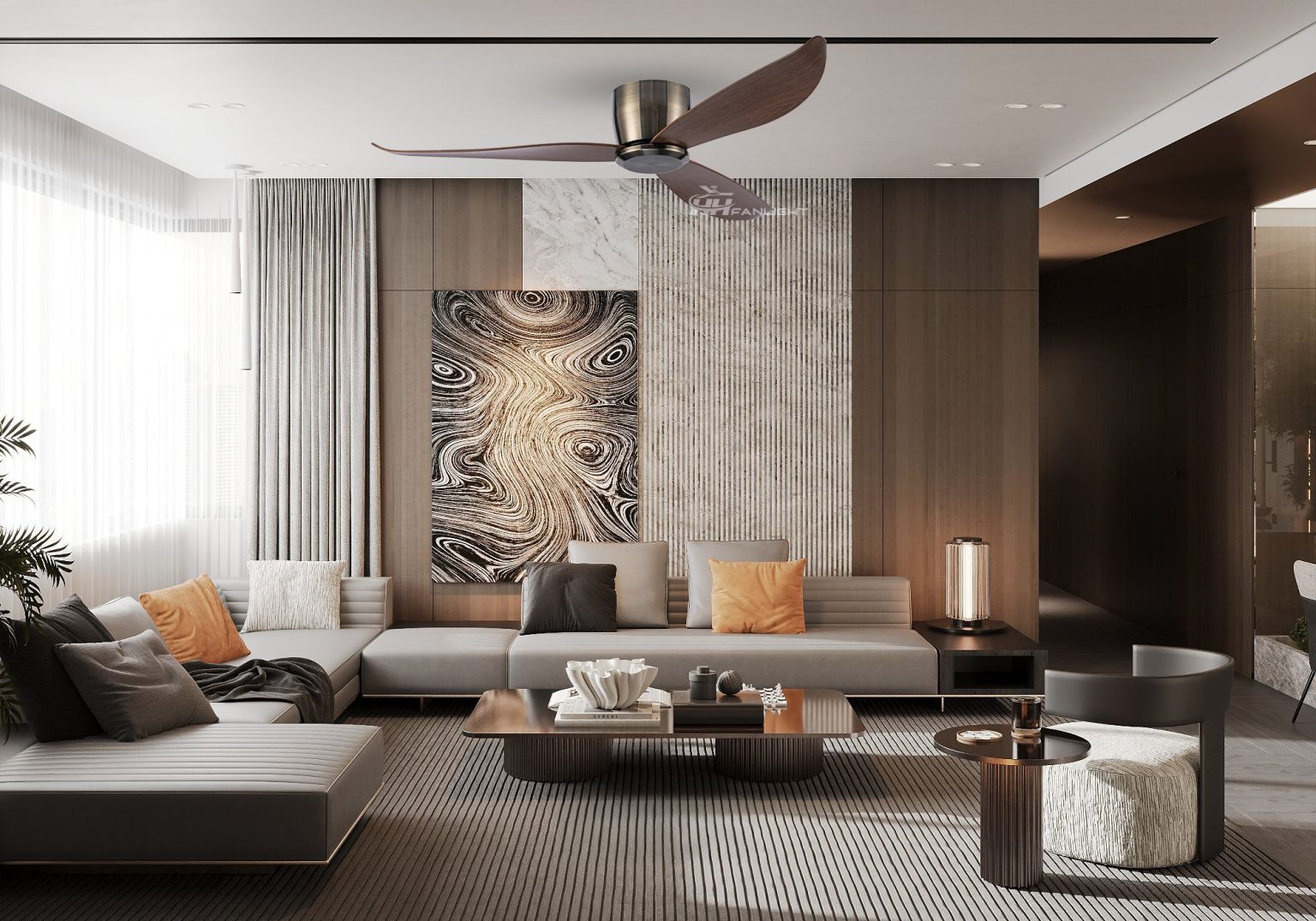 Quạt trần hiện đại Fanlight FL HD-303 chính hãng giá tốt