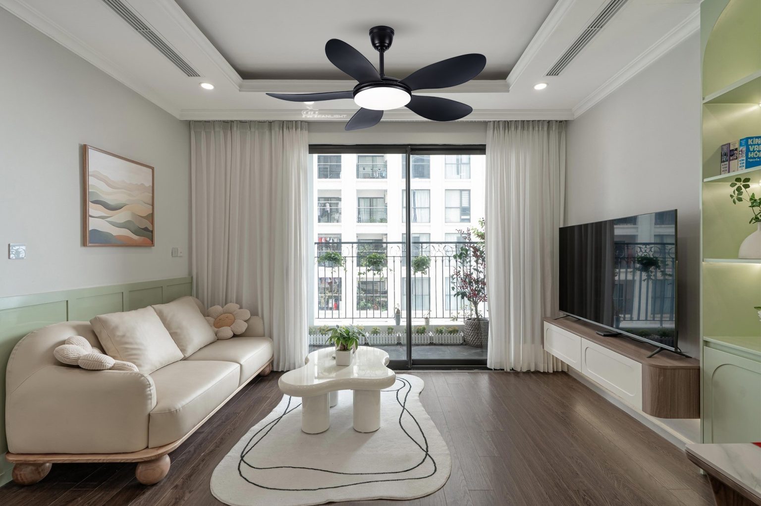 Quạt trần cho phòng khách - chung cư FL HD-502D (2)
