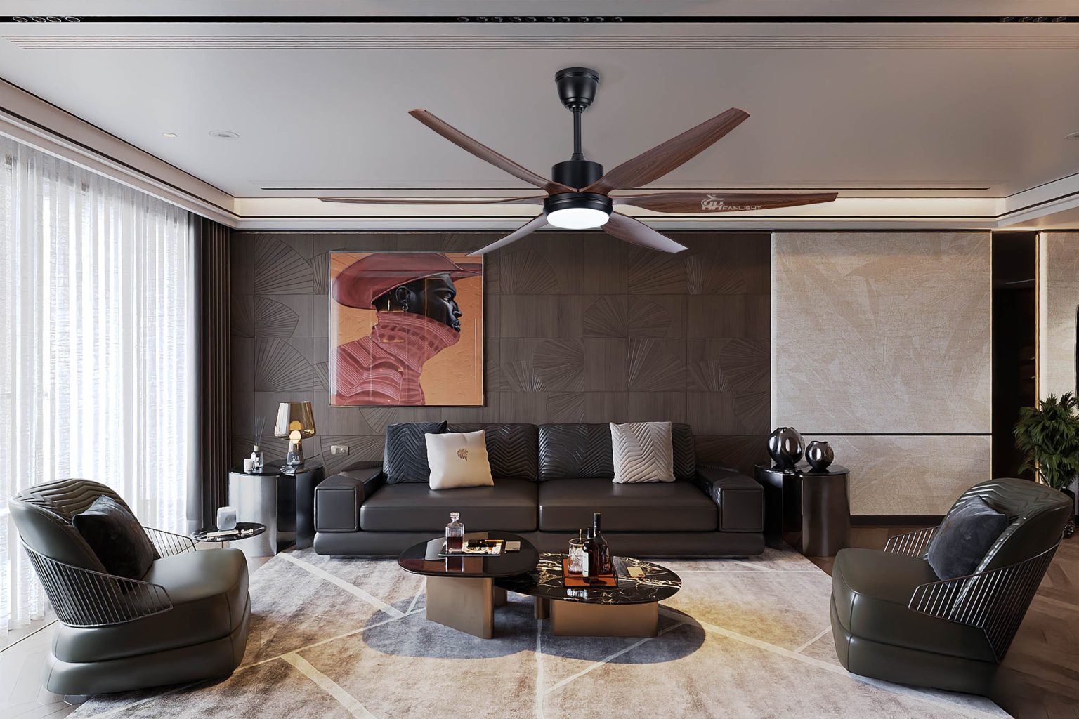 Quạt trần đèn Fanlight  FL HD-601 hiện đại, chính hãng giá tốt