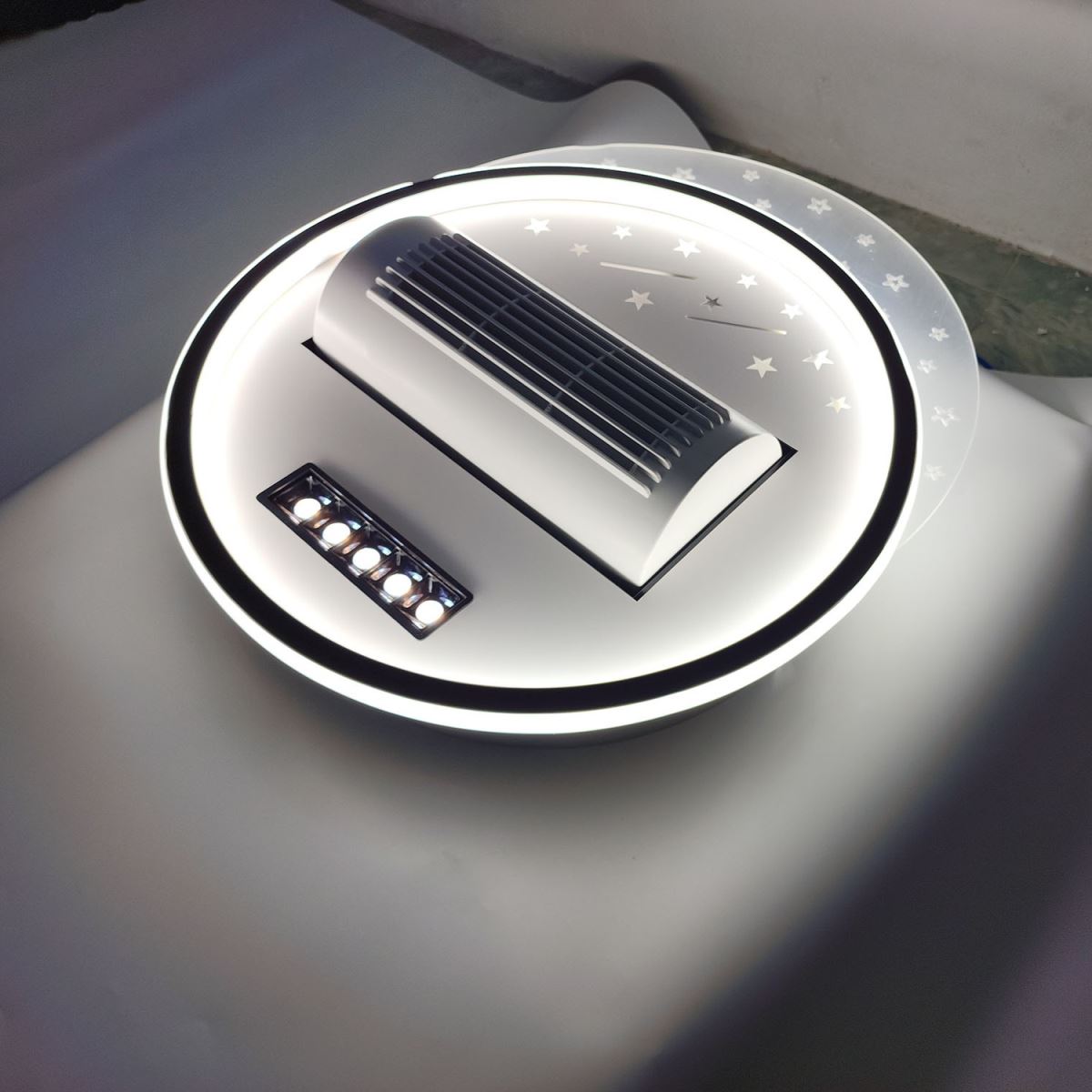 Đèn ốp quạt trang trí hình tròn Fanlight FL OQ-T001