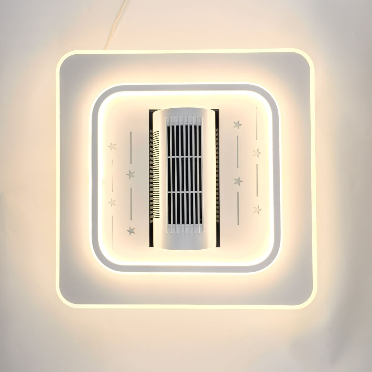 Đèn ốp quạt trang trí hình vuông Fanlight FL OQ-V001