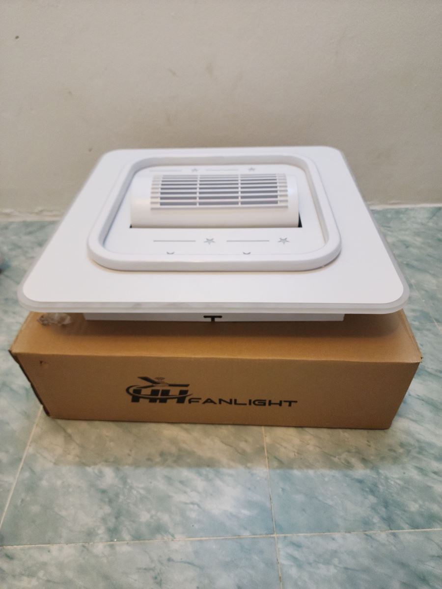 Đèn ốp quạt trang trí hình vuông Fanlight FL OQ-V001