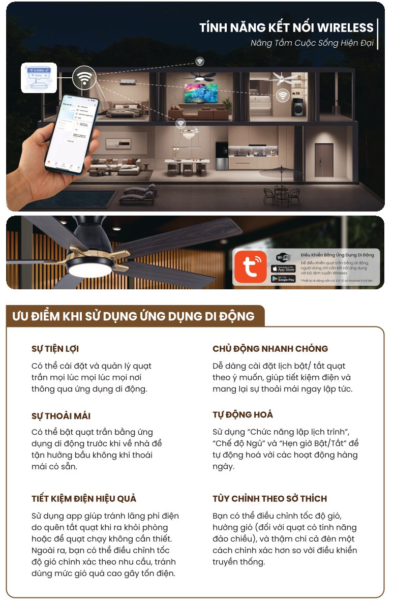 tính  năng kết nối wifi