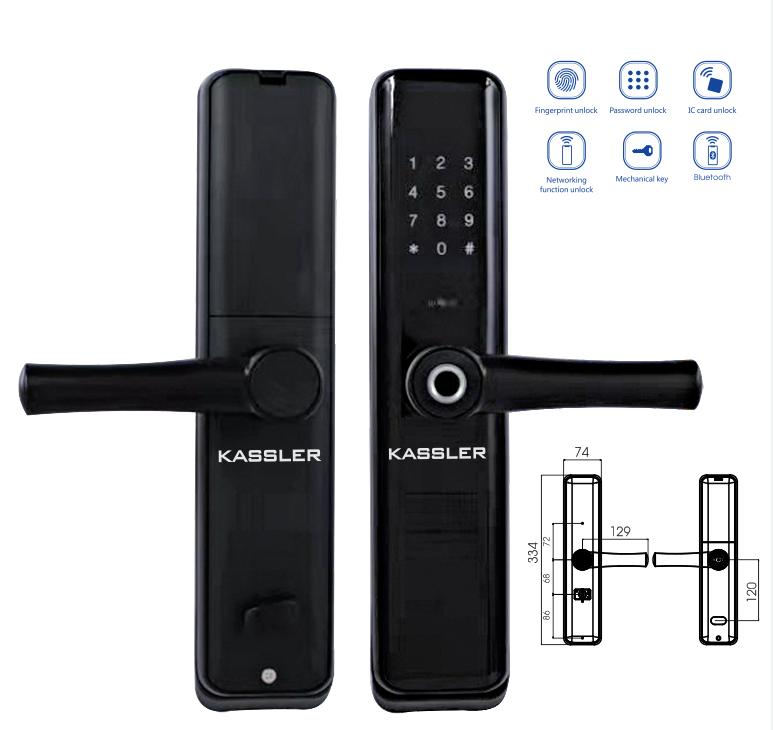 Khóa vân tay Kassler KL-669 - Mở khóa bằng app điện thoại