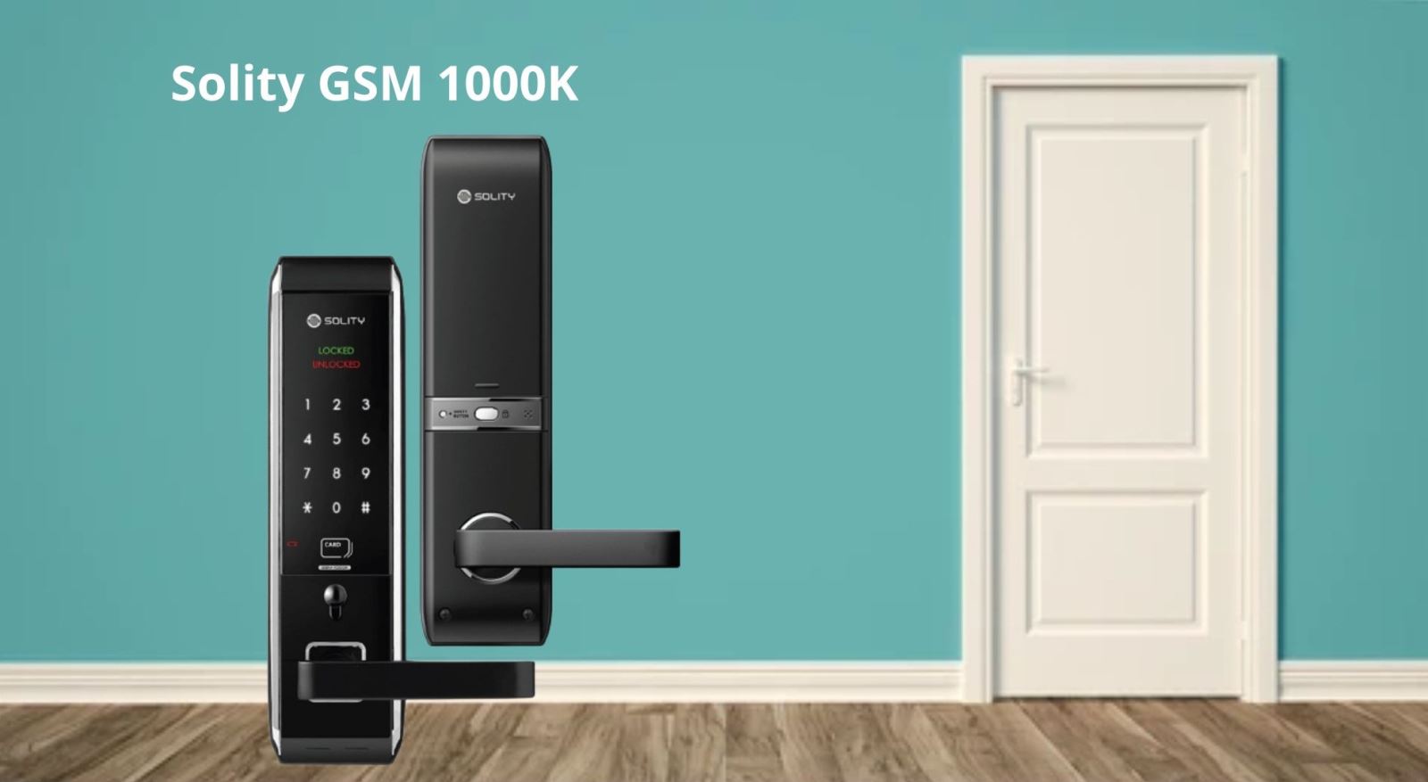 Khóa cửa mã số, thẻ từ Solity GSM-1000K