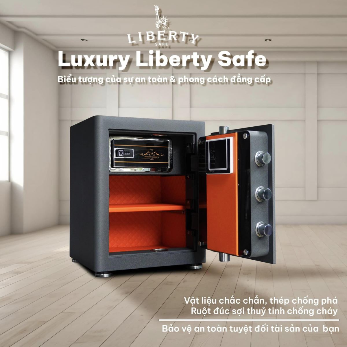 Két sắt vân tay Liberty LB45S