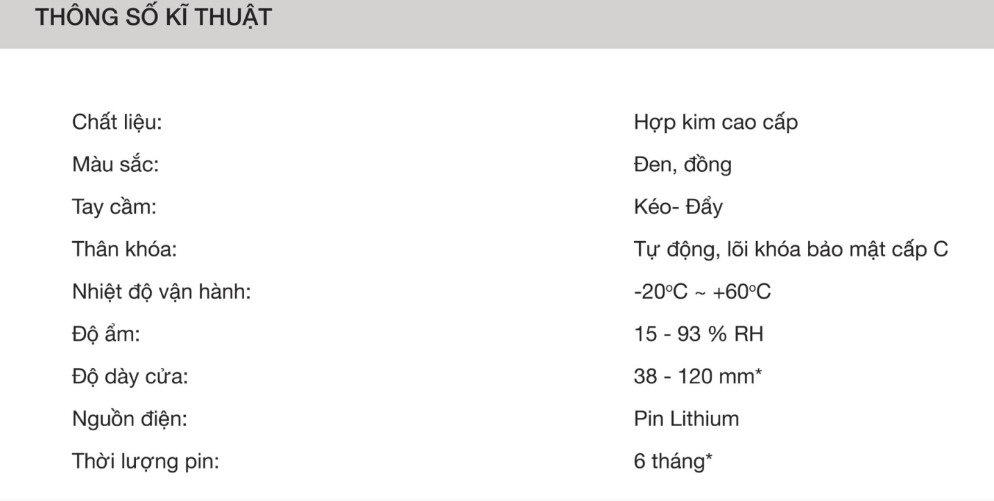 khóa cửa vân tay Philips Alpha VP tskt