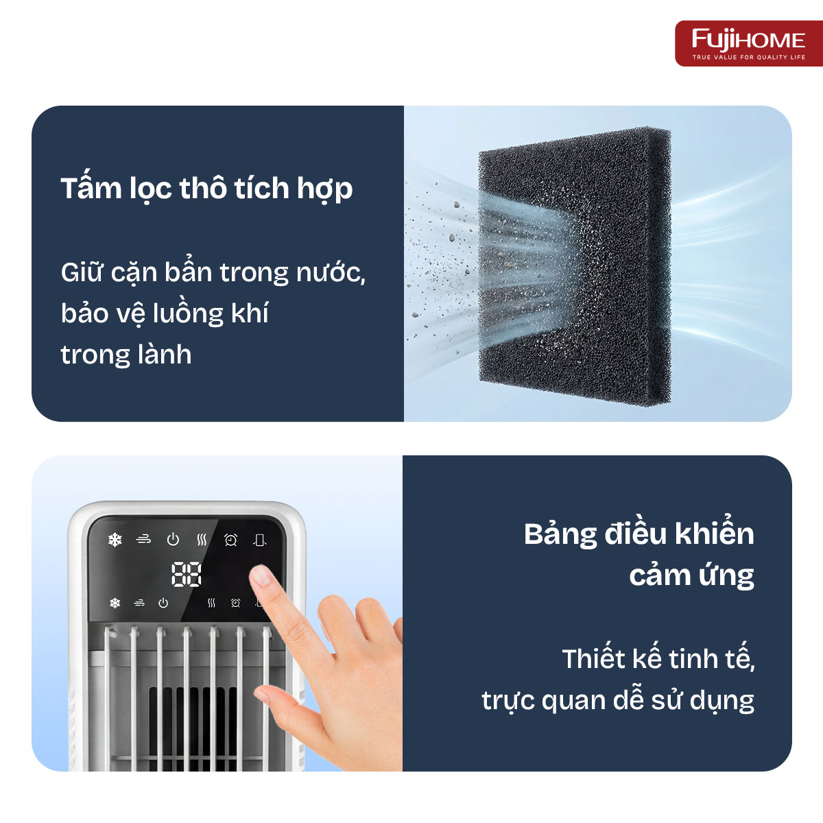Quạt tháp làm mát bằng hơi nước Fujihome AC-1000B