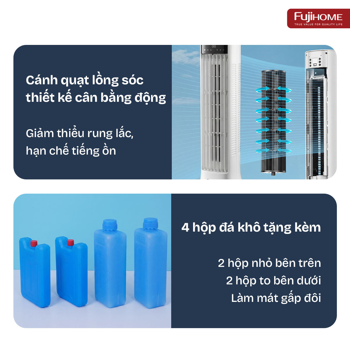 Quạt tháp làm mát bằng hơi nước Fujihome AC-1000B