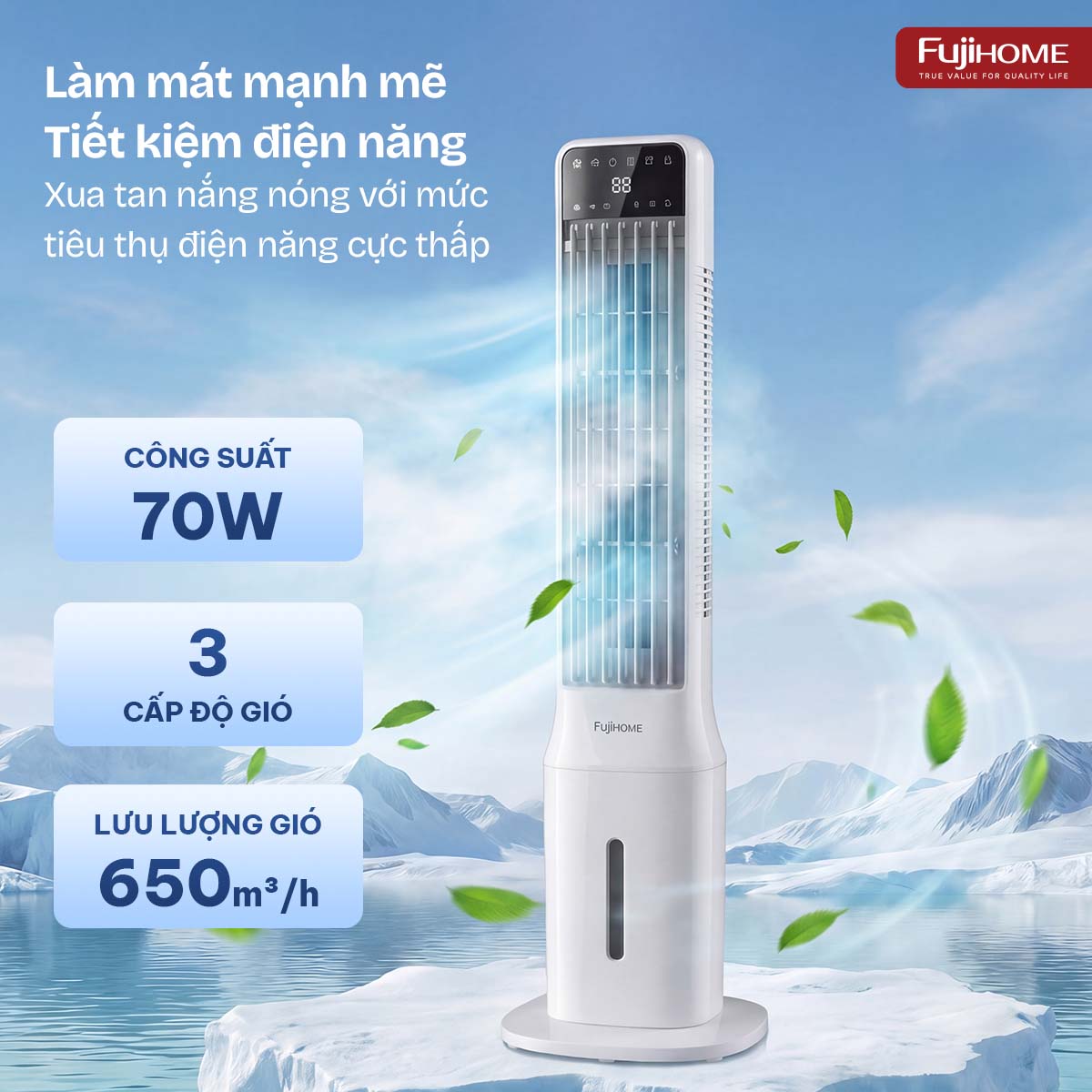 Quạt tháp làm mát bằng hơi nước Fujihome AC-1000B