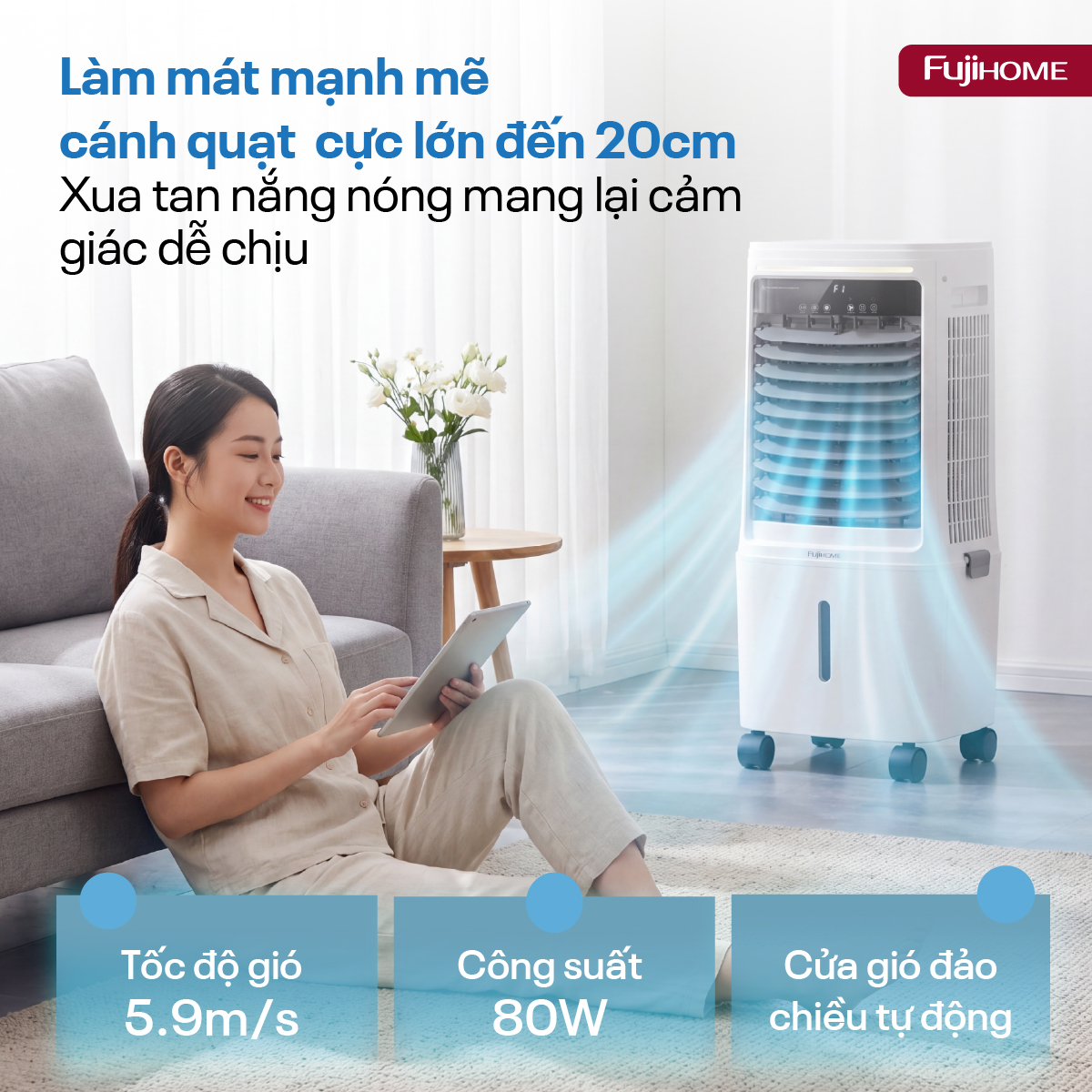 Máy làm mát không khí hơi nước Fujihome AC-25