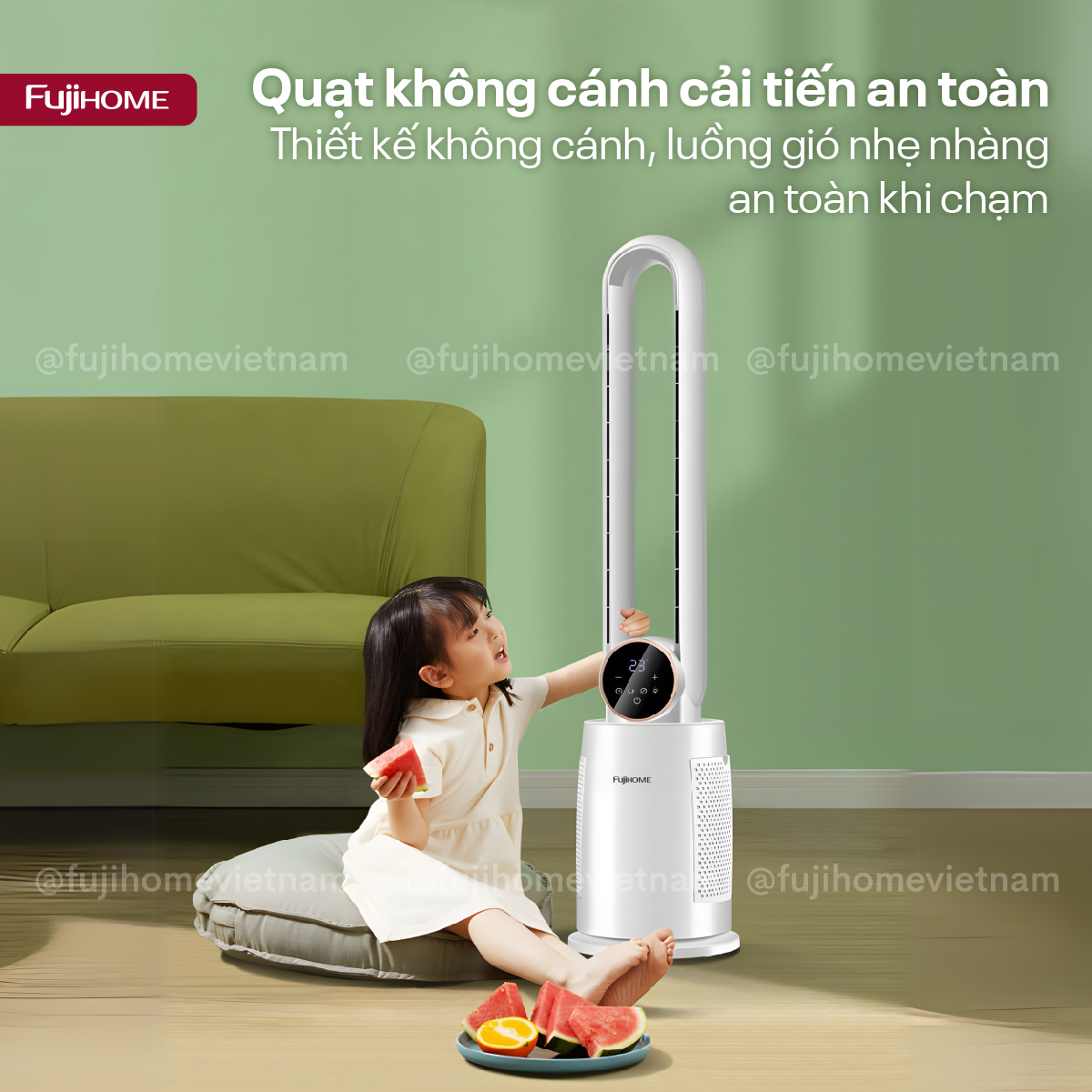 Quạt Không Cánh Tích Hợp Lọc Không Khí Fujihome BF-03R