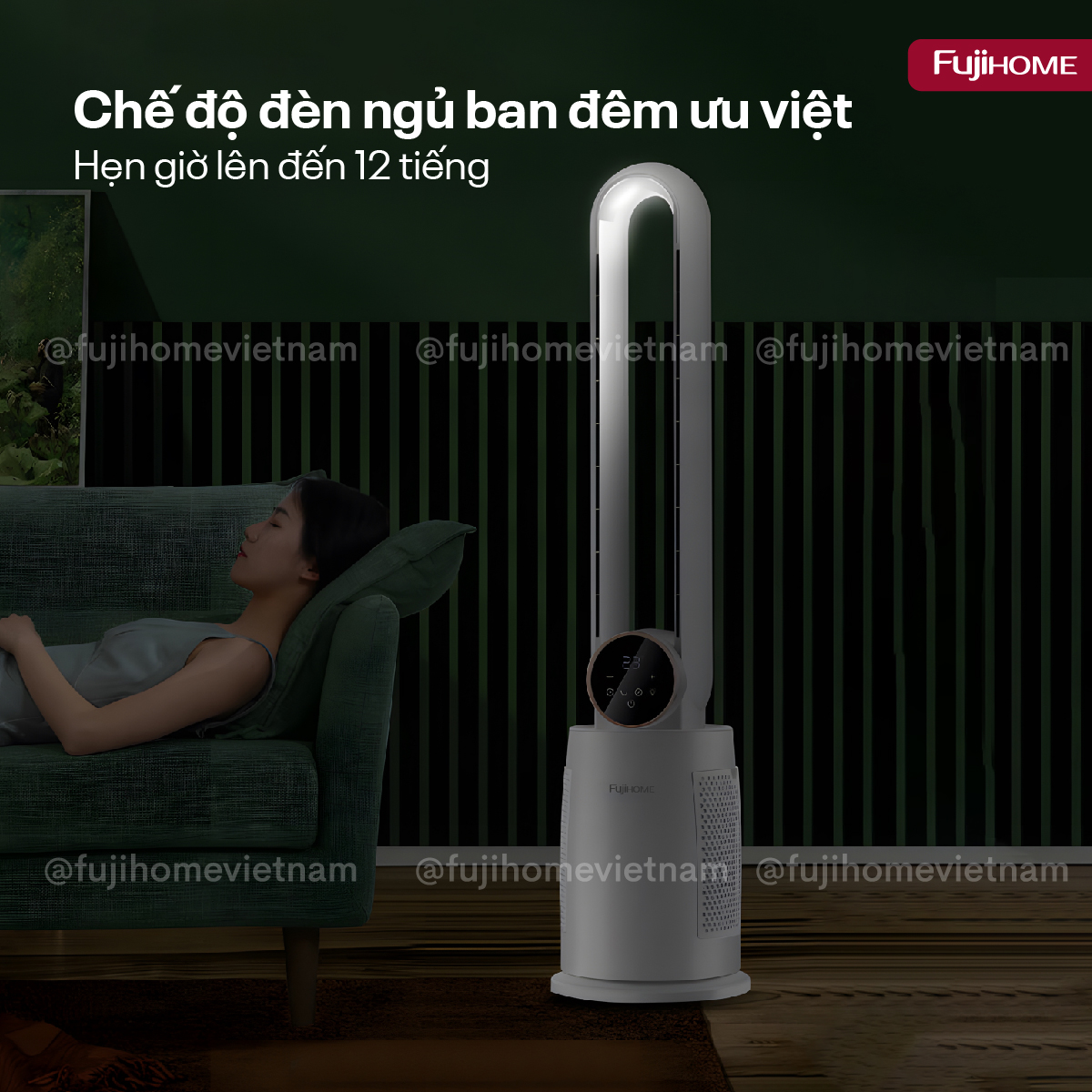 Quạt Không Cánh Tích Hợp Lọc Không Khí Fujihome BF-03R