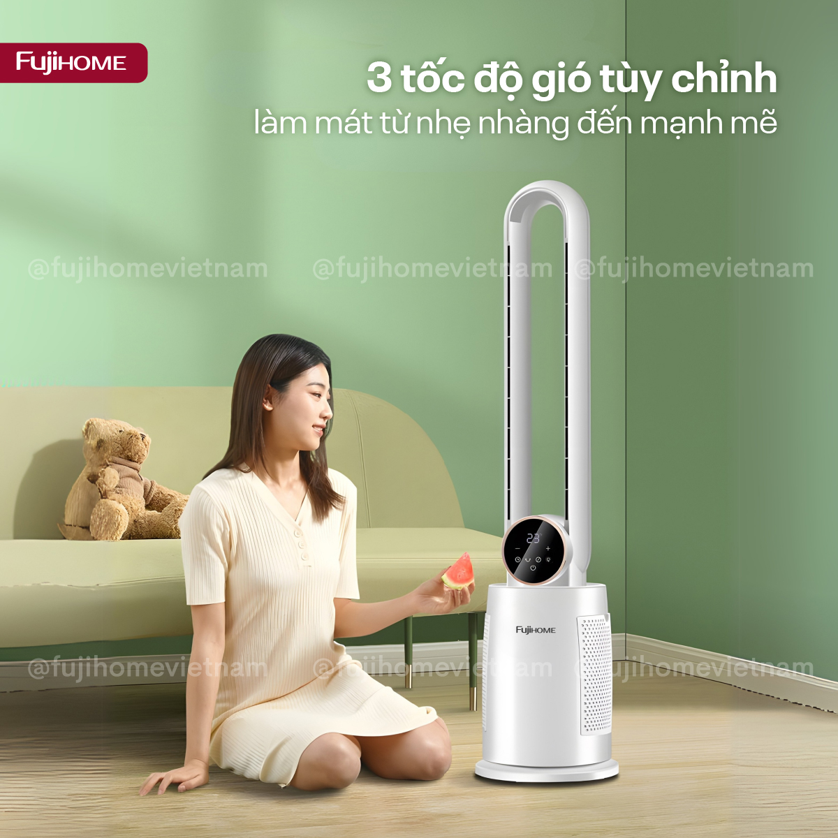 Quạt Không Cánh Tích Hợp Lọc Không Khí Fujihome BF-03R