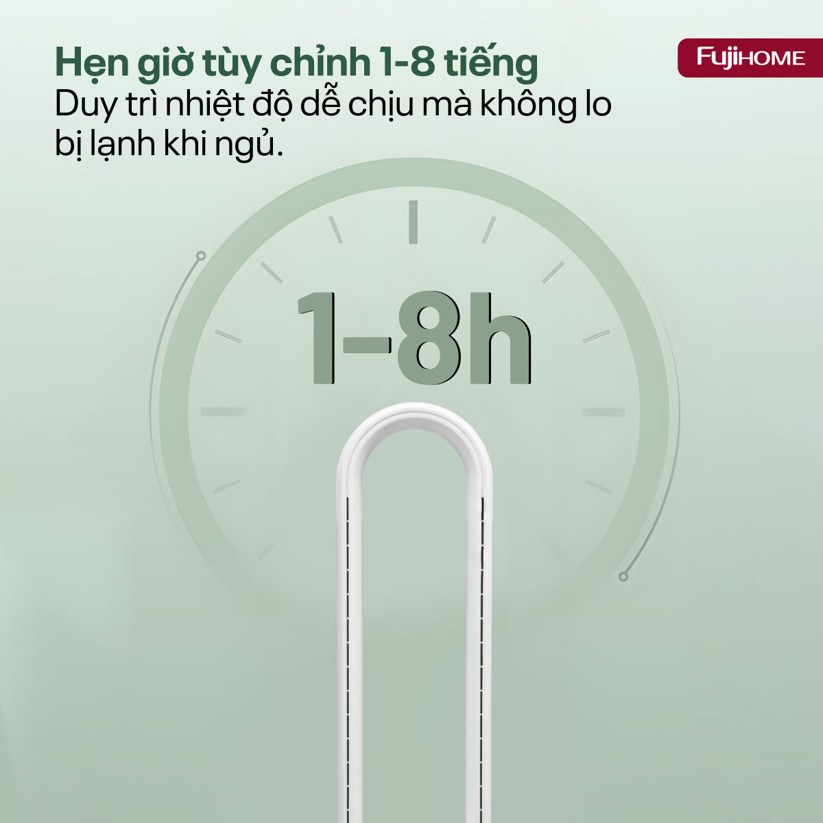 Quạt không cánh lọc không khí HEPA, khử khuẩn Anion + UV kết nối WIFI Fujihome BF22-HEPA