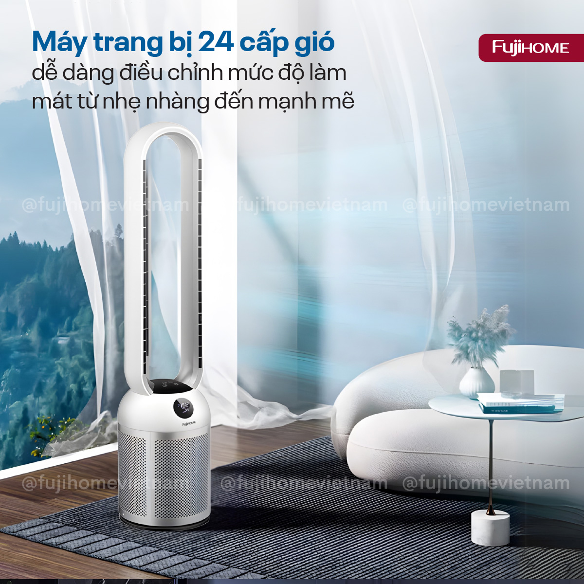 Quạt không cánh Fujihome BF307DC