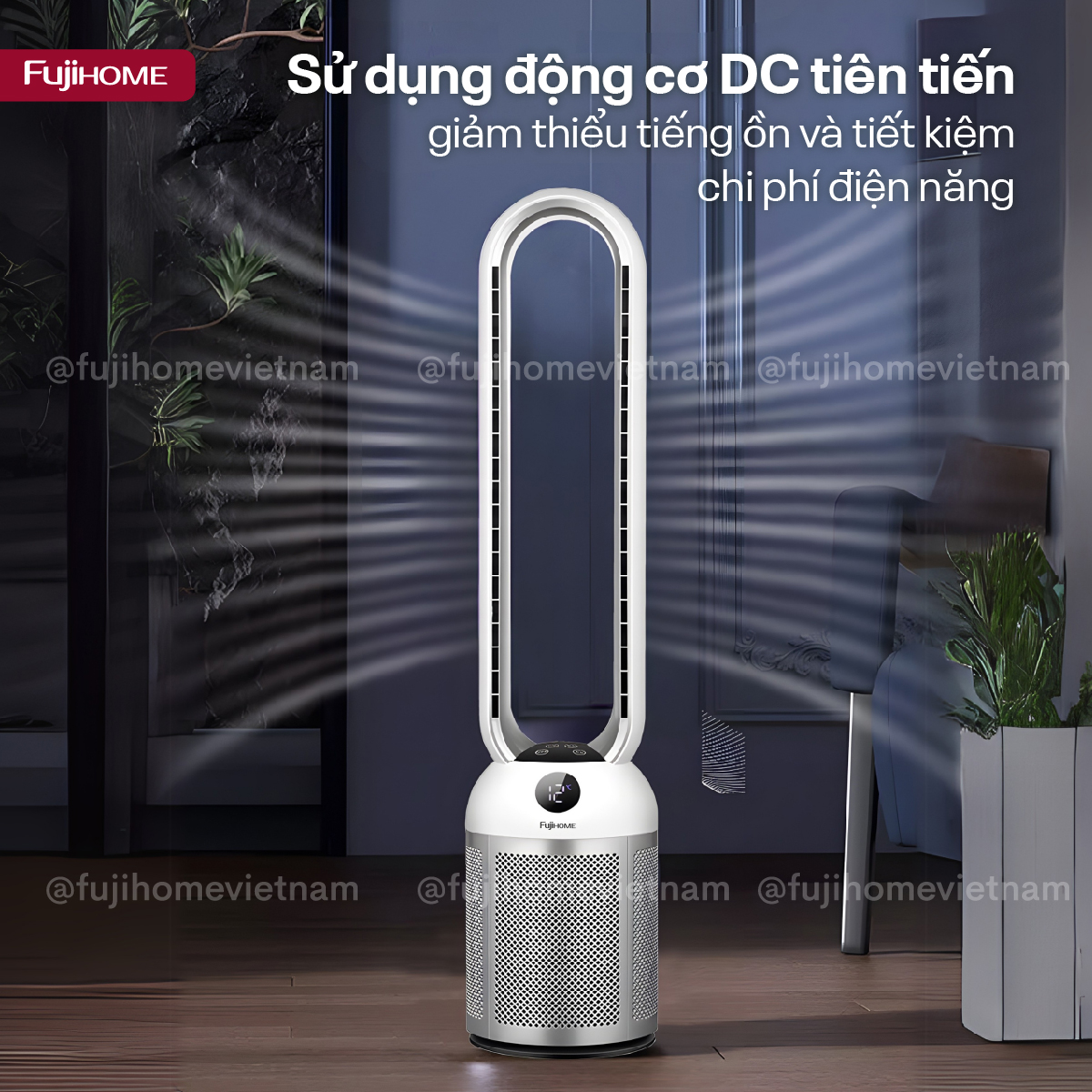 Quạt không cánh Fujihome BF307DC