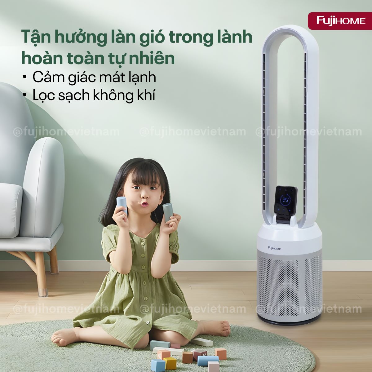 Quạt không cánh Fujihome BF308DC