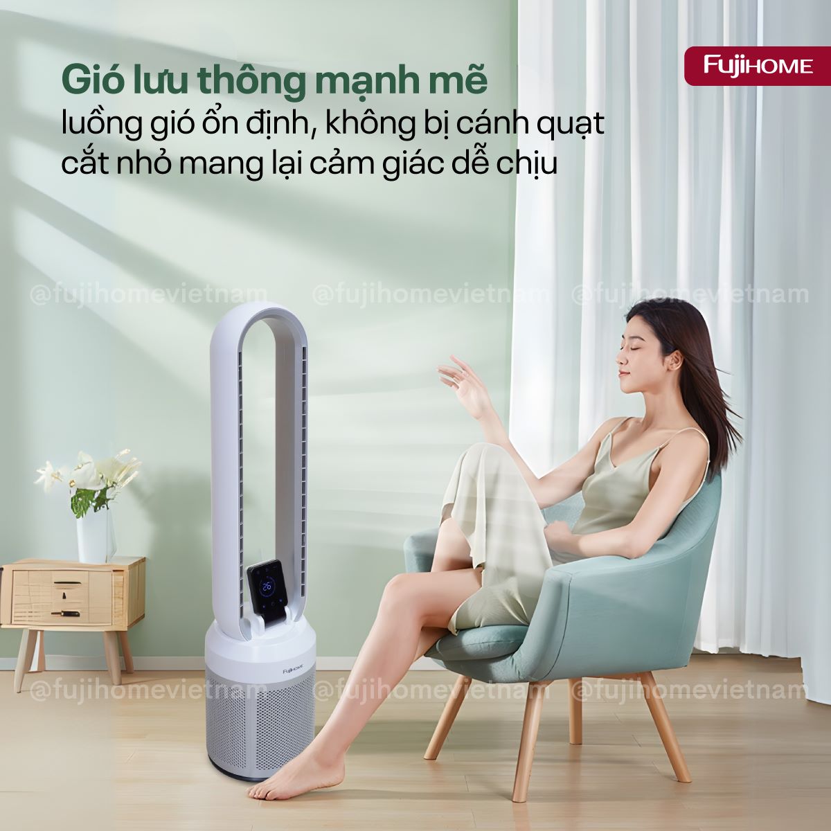 Quạt không cánh Fujihome BF308DC