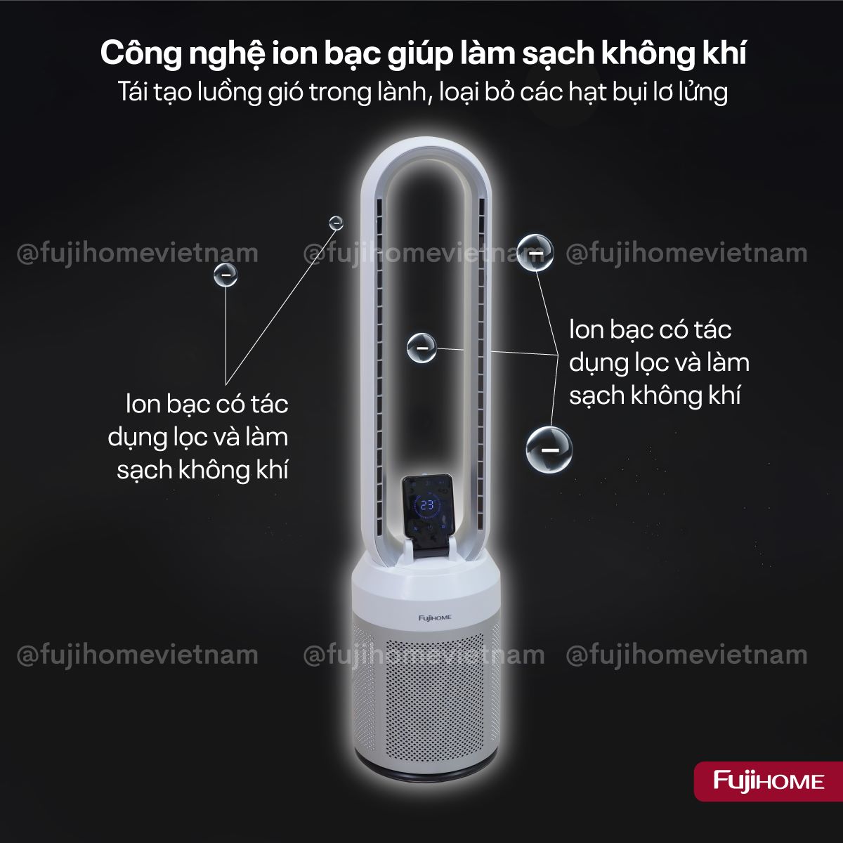 Quạt không cánh Fujihome BF308DC