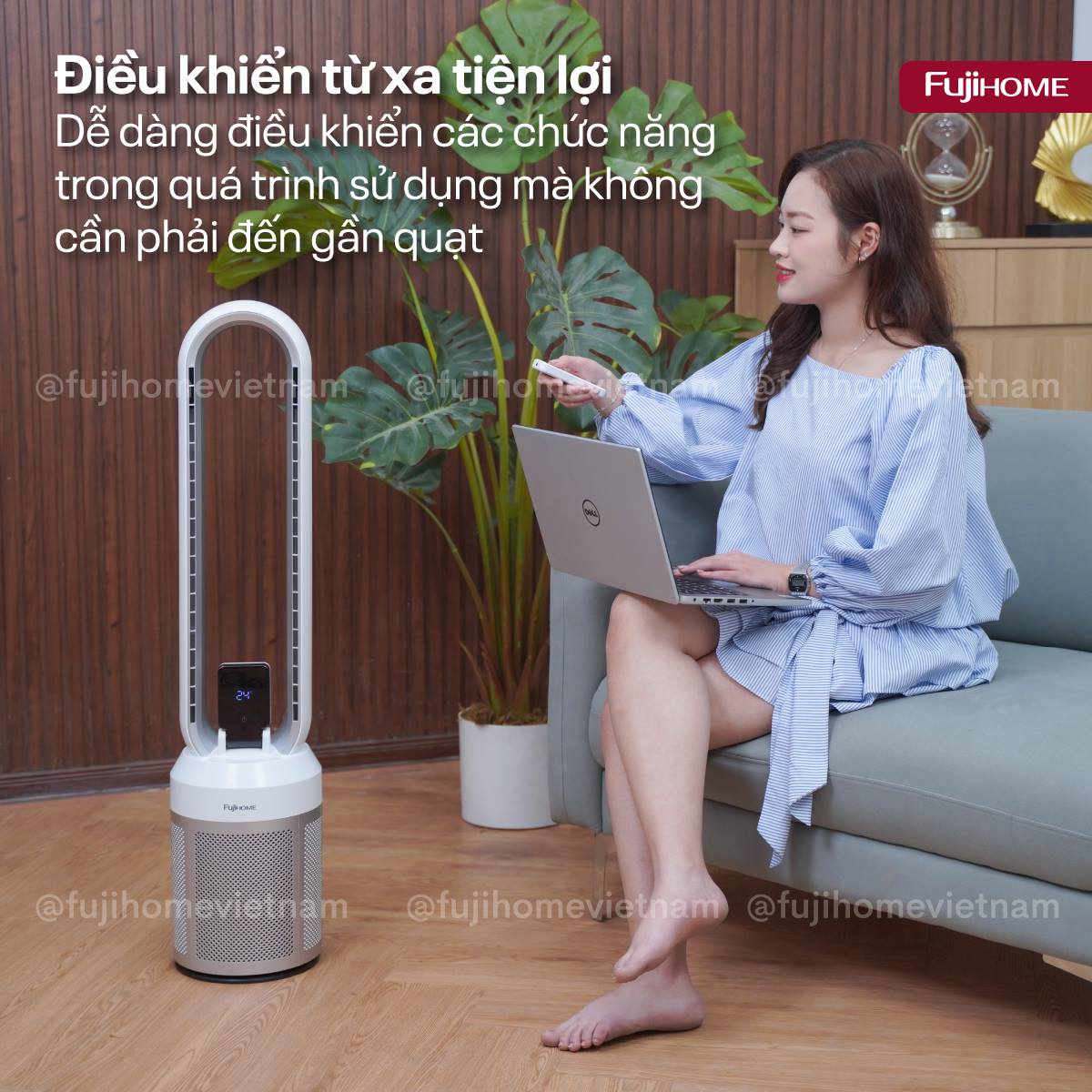 Quạt không cánh Fujihome BF308DC